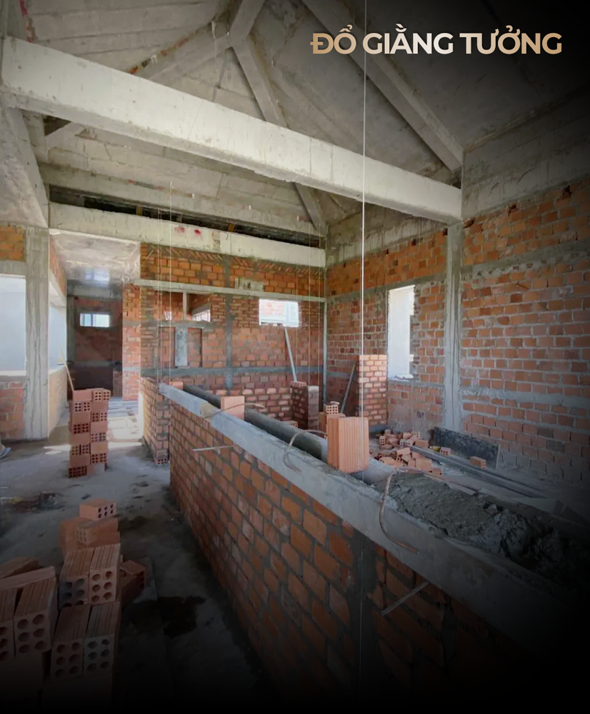 Đổ giằng tường